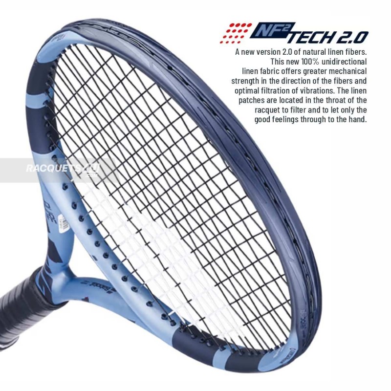 BABOLAT Pure Drive Plus Gen 11 Tennis Racquet ( Unstrung, Metallic Blue)