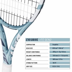 BABOLAT EVO Drive Lite Gen 2 Tennis Racquet (Unstrung)