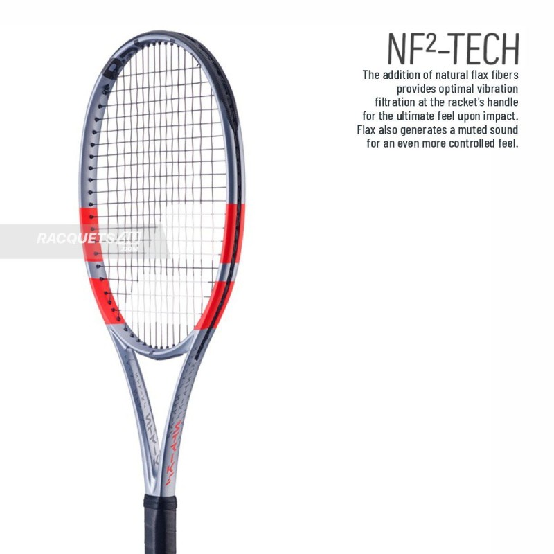 BABOLAT Pure Strike 98 18x20 4th Gen Tennis Racquet (Grey/Flue Red, Unstrung)