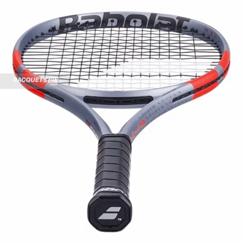 BABOLAT Pure Strike Team 4th Gen Tennis Racquet (Grey/Flue Red, Unstrung)