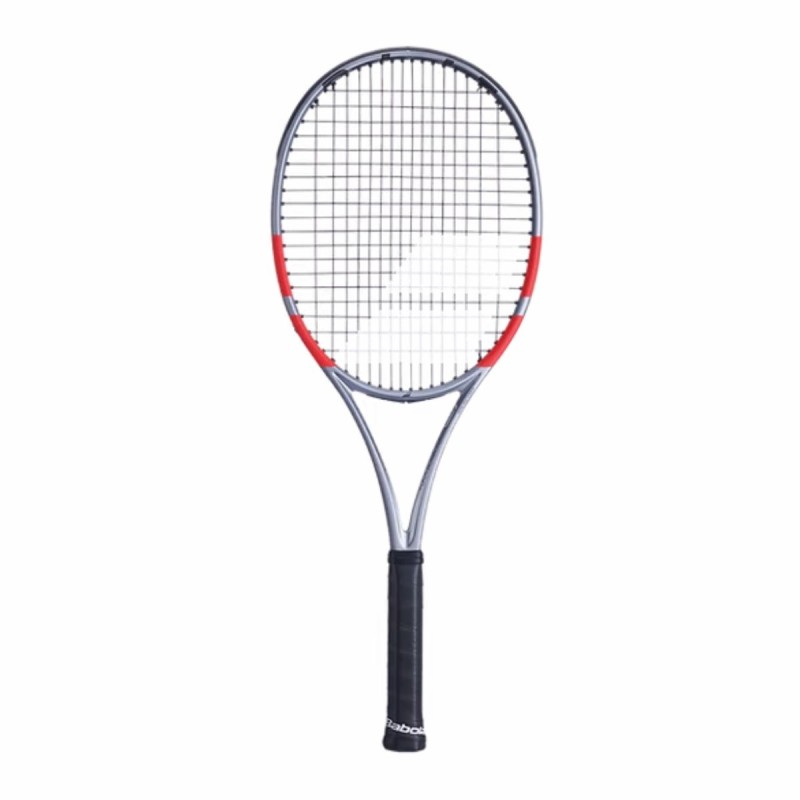 BABOLAT Pure Strike Lite 4th Gen Tennis Racquet (Grey/Flue Red, Unstrung)