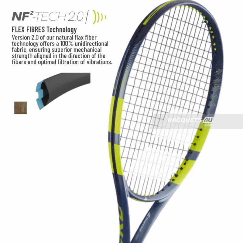 BABOLAT Pure Aero Team Gen 9 Tennis Racquet (Grey/Flue/Yellow, Unstrung)
