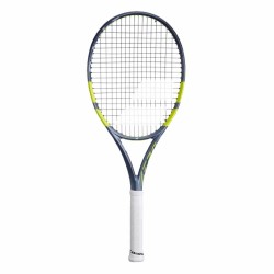 BABOLAT Pure Aero Team Gen 9 Tennis Racquet (Grey/Flue/Yellow, Unstrung)