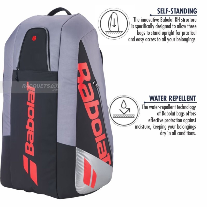 BABOLAT RH9 Pure Strike 2026 Tennis Kit Bag (Carbon Grey)