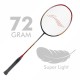 LI-NING Windstorm 72 Badminton Racquet (Black/Red, Unstrung)