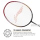 LI-NING Windstorm 72 Badminton Racquet (Black/Red, Unstrung)