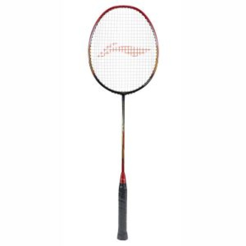 LI-NING Windstorm 72 Badminton Racquet (Black/Red, Unstrung)