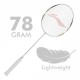 LI-NING Windstorm 78+ Badminton Racquet (White/Gold, Unstrung)