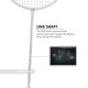 LI-NING Windstorm 78+ Badminton Racquet (White/Gold, Unstrung)