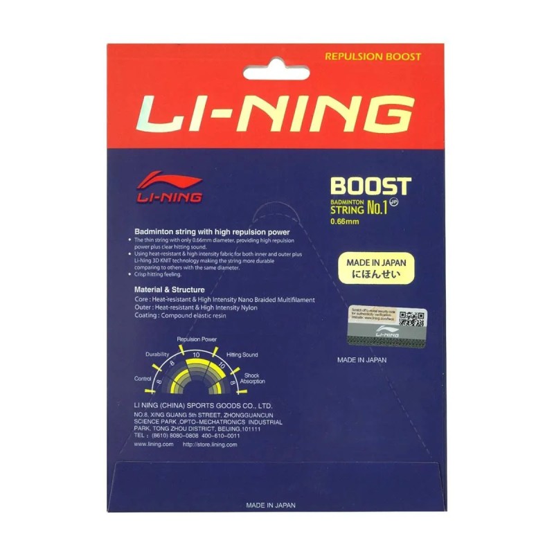 LI-NING NO.1 Boost Badminton String