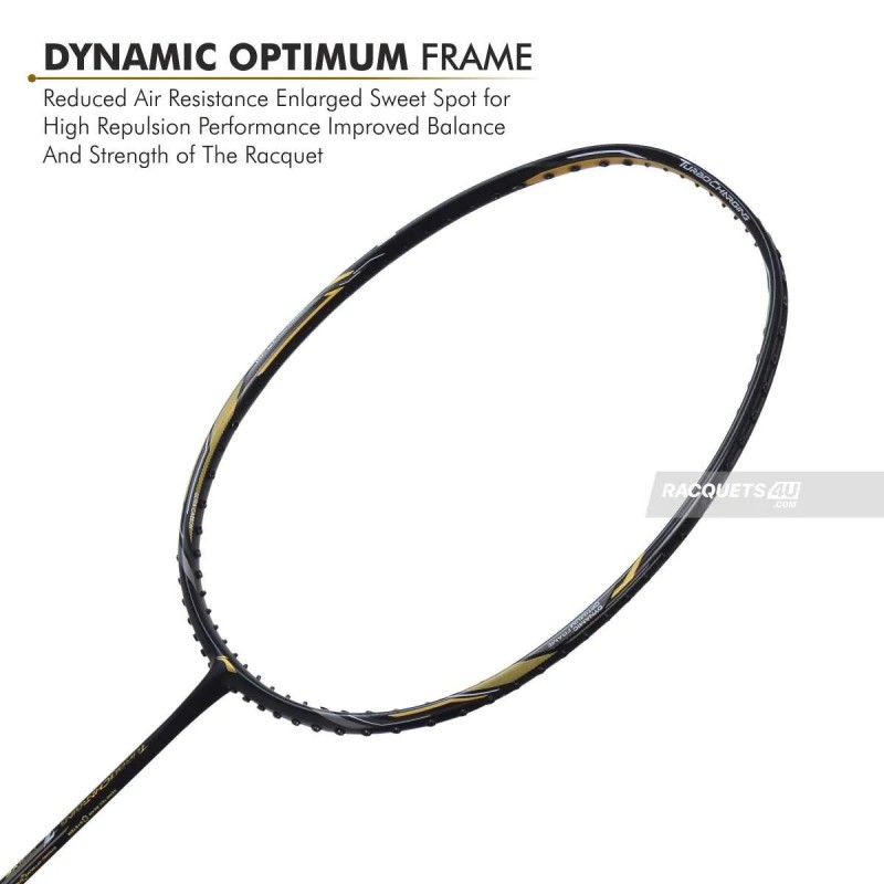 LI-NING Turbo Charging Z Drive Badminton Racquet (Unstrung, Black/Gold)