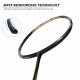 LI-NING Turbo Charging Z Drive Badminton Racquet (Unstrung, Black/Gold)