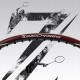LI-NING Turbo Charging Z Combat Badminton Racquet (G6, Unstrung, Red/Black)