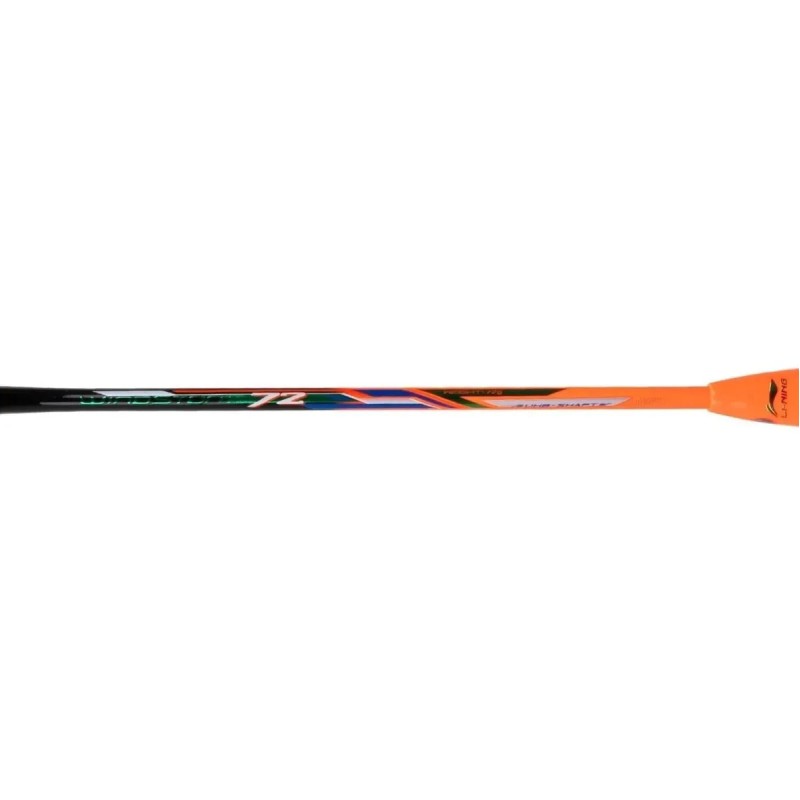 LI-NING Windstorm 72 Badminton Racquet (Black/Blue/Orange, Unstrung)