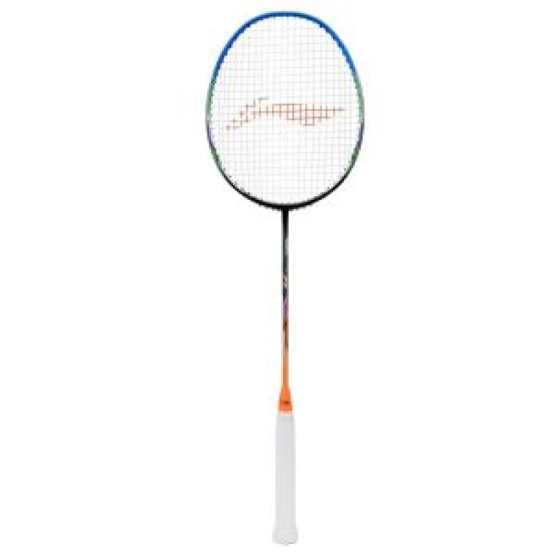 LI-NING Windstorm 72 Badminton Racquet (Black/Blue/Orange, Unstrung)