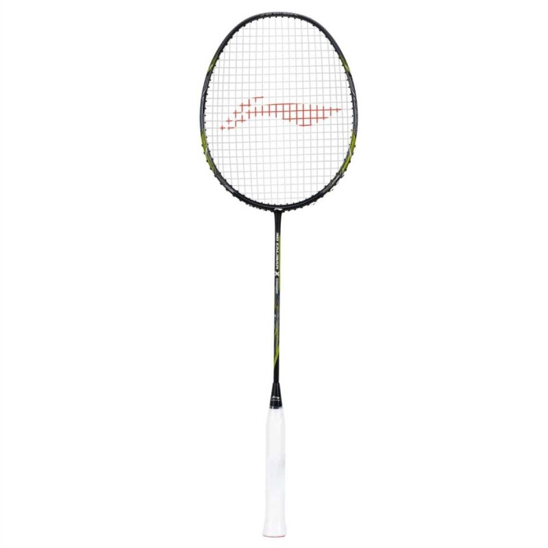 LI-NING 3D Calibar X Combat Badminton Racquet (Black/Lime, Unstrung)