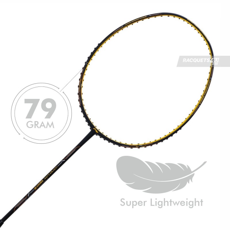 LI-NING Wind Lite 900 II Badminton Racquet (Black/Gold, Unstrung)