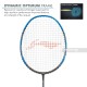 LI-NING 3D Calibar X Combat Badminton Racquet (Charcoal/Blue, Unstrung)