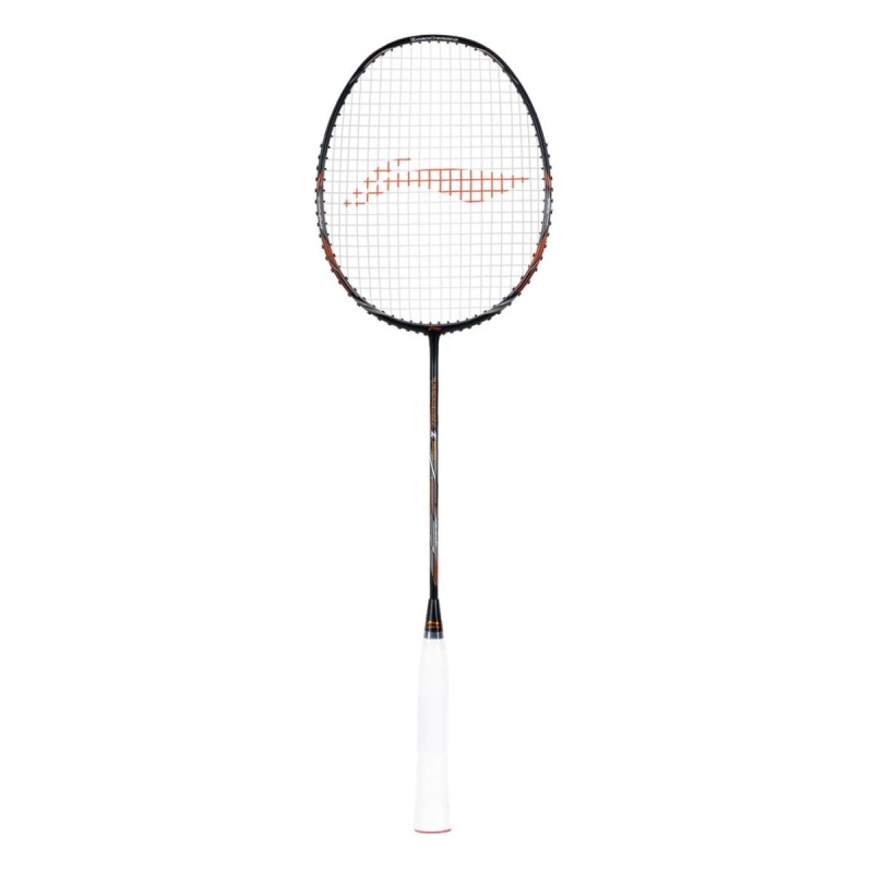 LI-NING Turbo Charging Z Combat Badminton Racquet (Unstrung, Black/Cooper)
