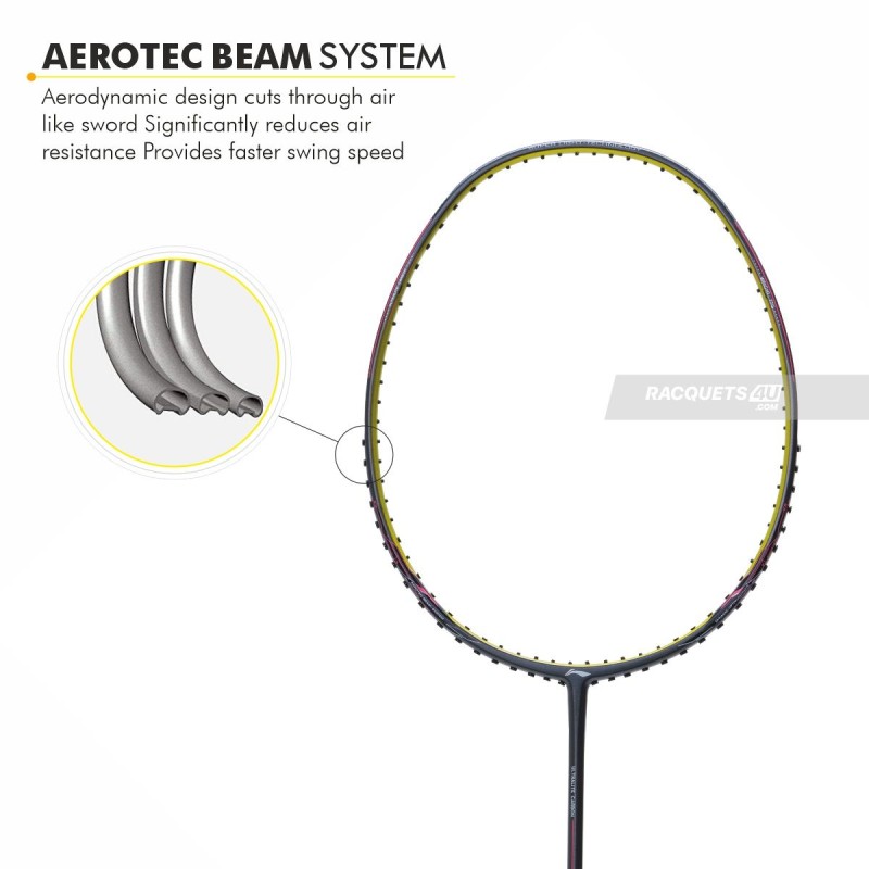 LI-NING Wind Lite 700 II Badminton Racquet (Without Cover, Dark Grey, Unstrung)