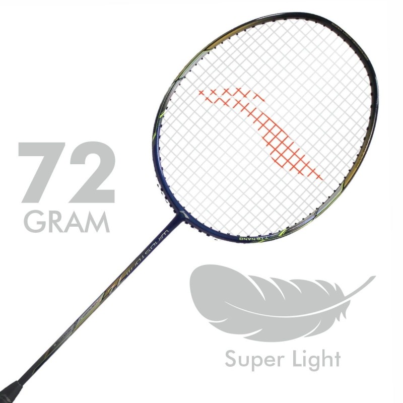 LI-NING Windstorm 72 Badminton Racquet (Navy/Black, Unstrung)