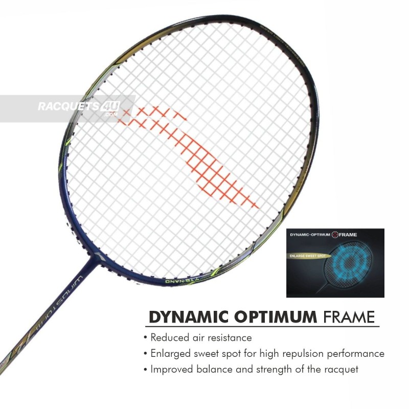 LI-NING Windstorm 72 Badminton Racquet (Navy/Black, Unstrung)