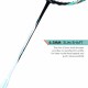 LI-NING Halbertec 7000 Badminton Racquet (Green/Orange, Unstrung)