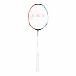 LI-NING Halbertec 7000 Badminton Racquet (Green/Orange, Unstrung)
