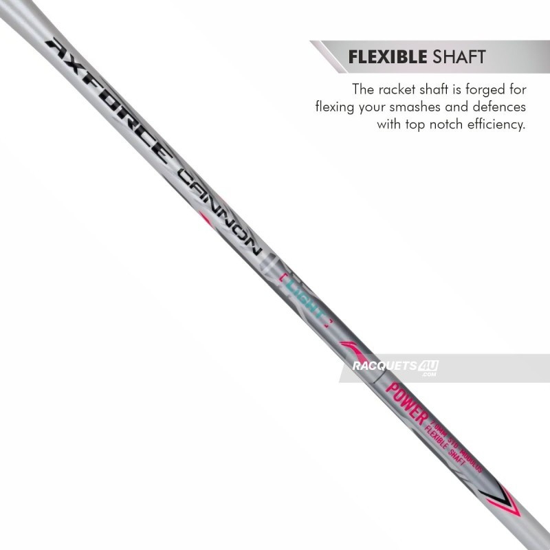 LI-NING AX-FORCE Cannon Light Badminton Racquet (White, Unstrung)