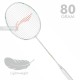 LI-NING AX-FORCE 60 Badminton Racquet (White, Unstrung)