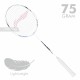 LI-NING AX-FORCE Blast Badminton Racquet (White/Blue Sapphire, Unstrung)