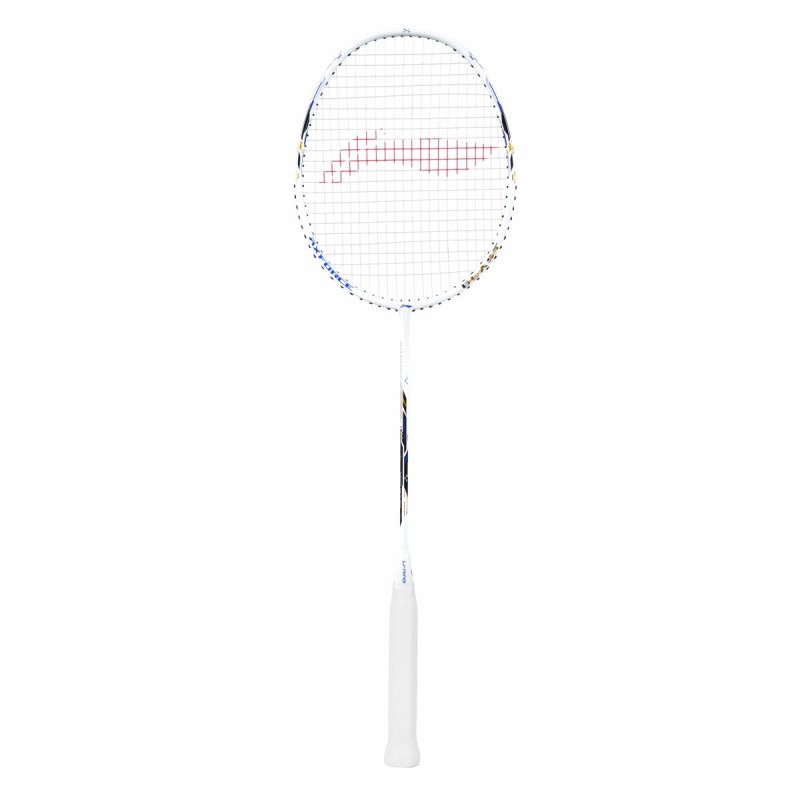 LI-NING AX-FORCE Blast Badminton Racquet (White/Blue Sapphire, Unstrung)
