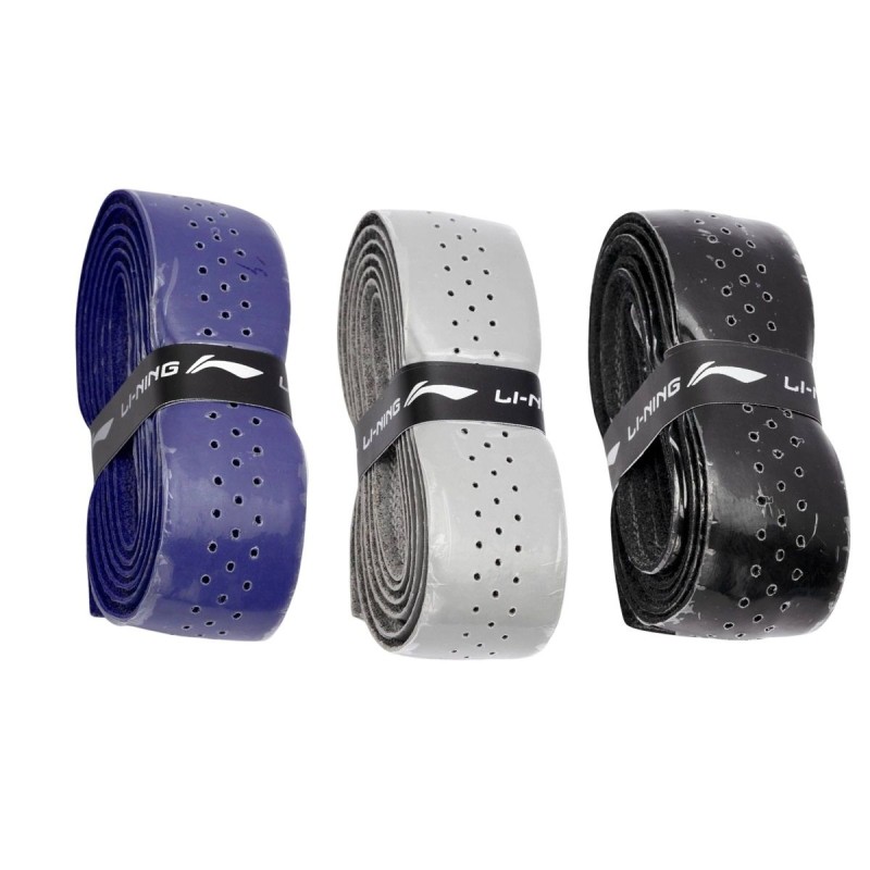 LI-NING GP19 Replacement Badminton Grip (3 Pcs, Assorted)