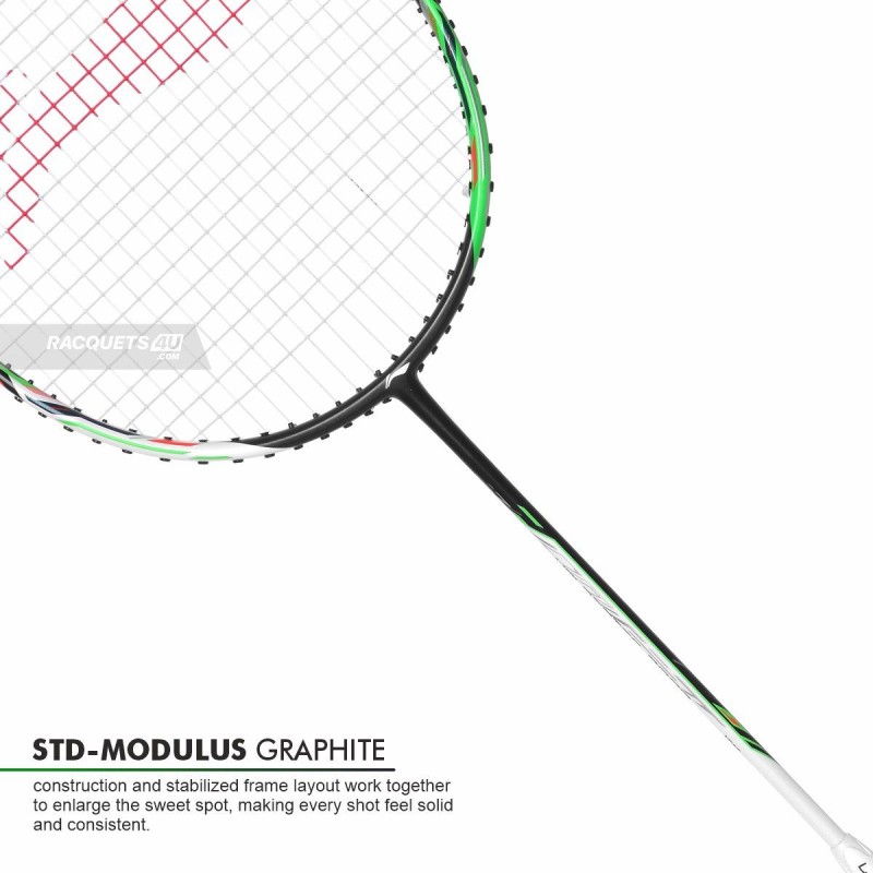 LI-NING Halbertec 3000 Badminton Racquet (Pearl White/Jade Green, Unstrung)