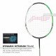 LI-NING Halbertec 3000 Badminton Racquet (Pearl White/Jade Green, Unstrung)