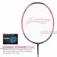LI-NING Halbertec Motor Pro Badminton Racquet (Black/Pink/White, Unstrung)