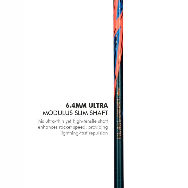 LI-NING AX-FORCE 90 Badminton Racquet (Black/Gold/Orange, Unstrung)