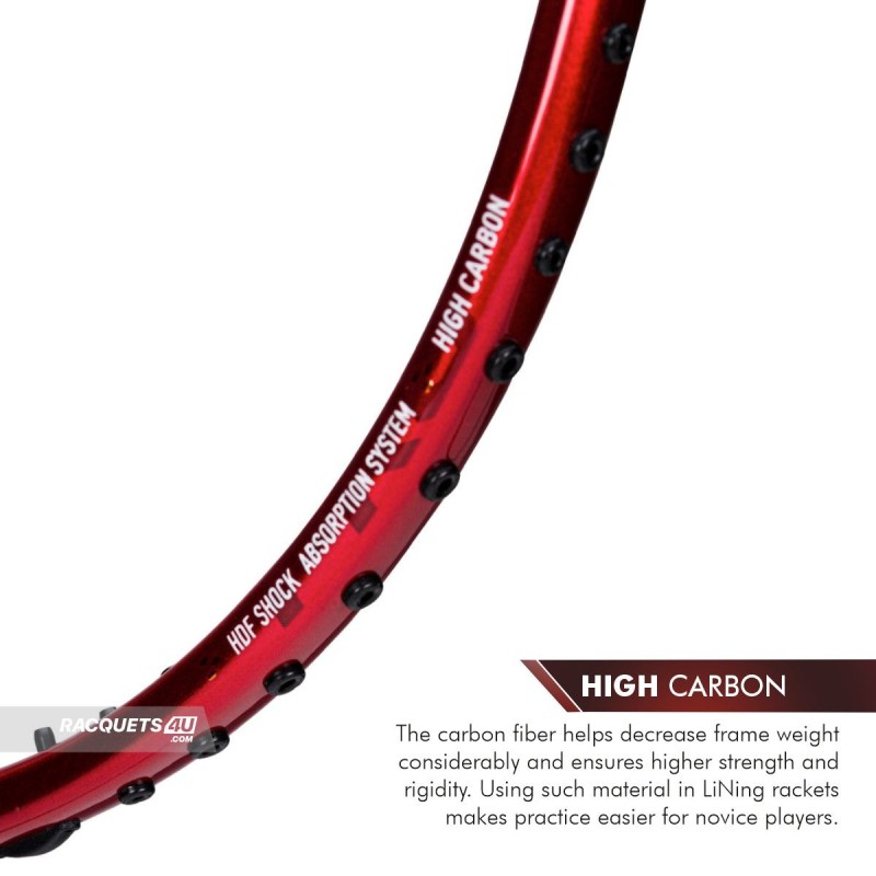 LI-NING AX-FORCE Cannon Pro Badminton Racquet (Molten Lava, Unstrung)