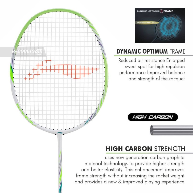 LI-NING Bladex Spiral Badminton Racquet (Evening Promise, Unstrung)