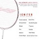 LI-NING Ignite 8 Badminton Racquet (Pearl White/Fire Red, Unstrung)