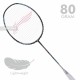 LI-NING AX-FORCE 70 Badminton Racquet (Black/Silver, Unstrung)