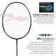 LI-NING AX-FORCE 70 Badminton Racquet (Black/Silver, Unstrung)