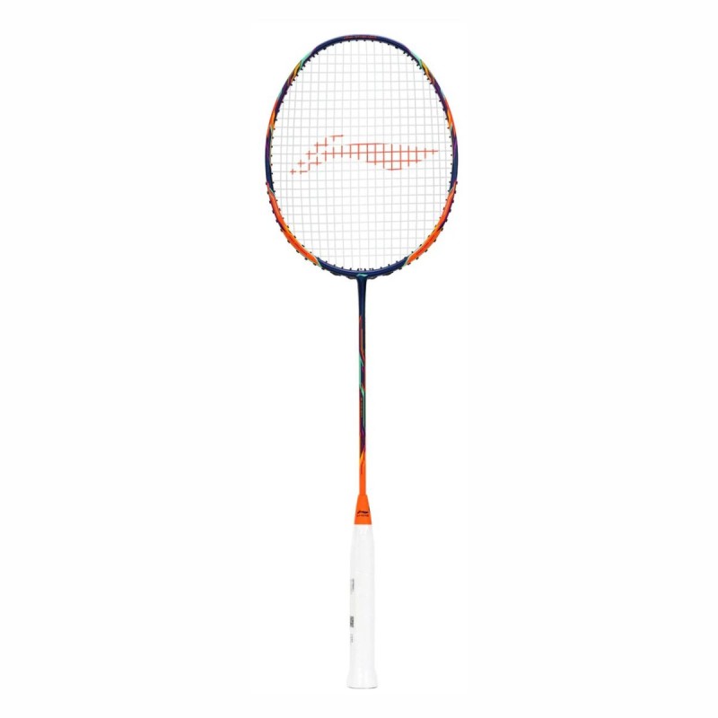 LI-NING Tectonic 6 Badminton Racquet (Orange/Black, Unstrung)