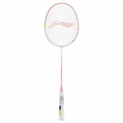 LI-NING Bladex Spiral Badminton Racquet (Light Smoke/Pink, Unstrung)