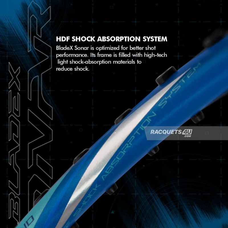 LI-NING Bladex Sonar Badminton Racquet (Blue, Unstrung)