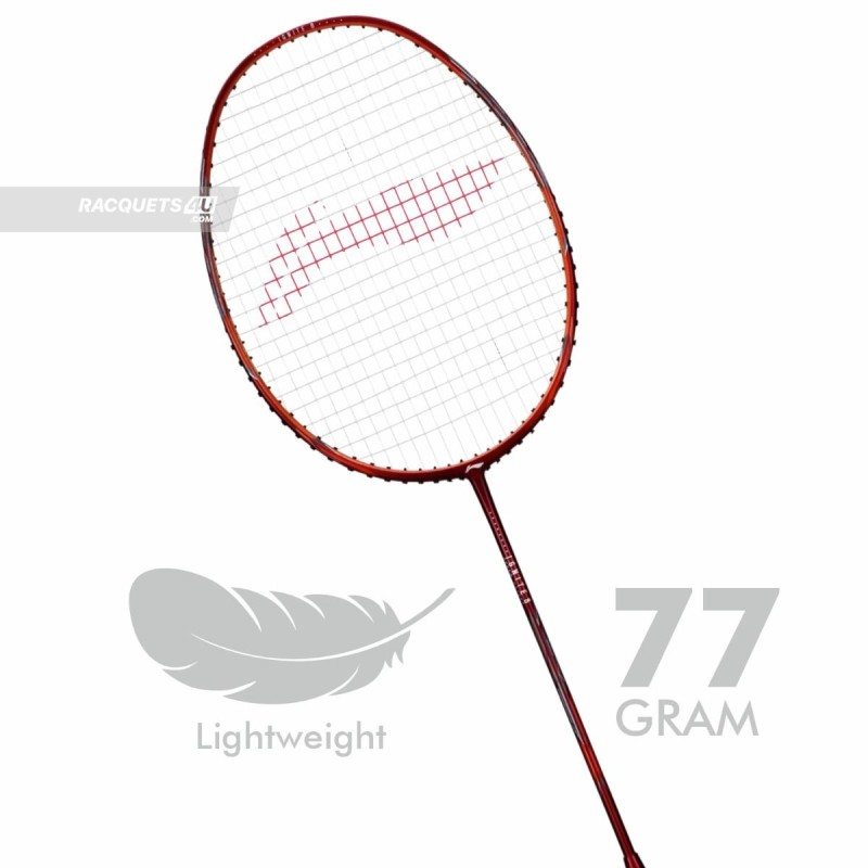 LI-NING Ignite 8 Badminton Racquet (Dark Red/Rich Gold, Unstrung)