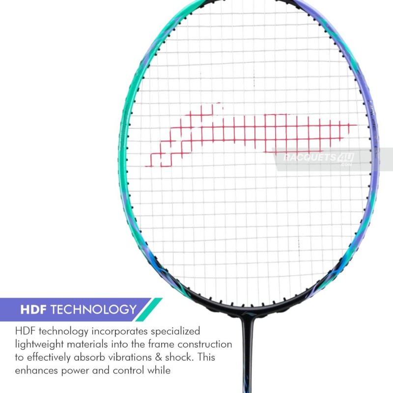 LI-NING Halbertec 7000 Badminton Racquet (Capri Breeze/Twilight Purple, Unstrung)