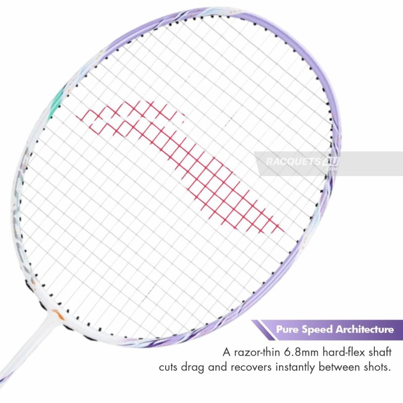 LI-NING Bladex 600 Badminton Racquet (Pearl White/Zircon, Unstrung)