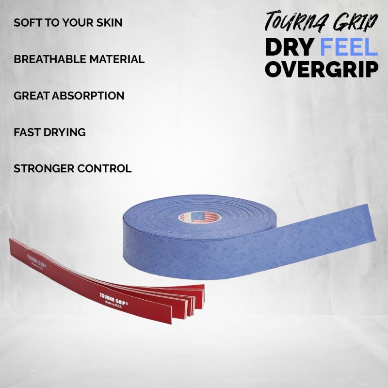 TOURNA Pickleball Grip (10 Pack, Blue)