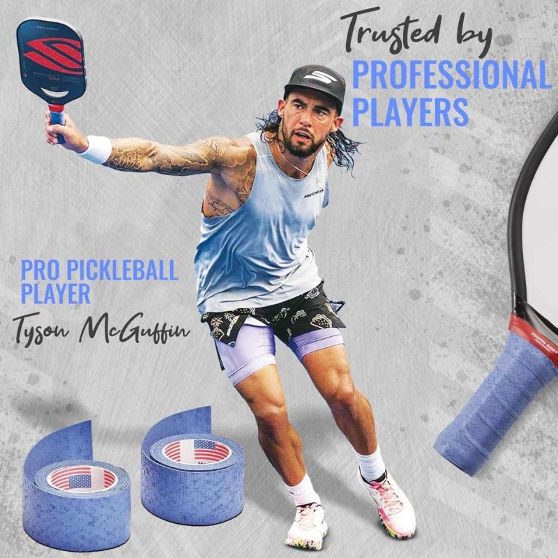 TOURNA Pickleball Grip (10 Pack, Blue)